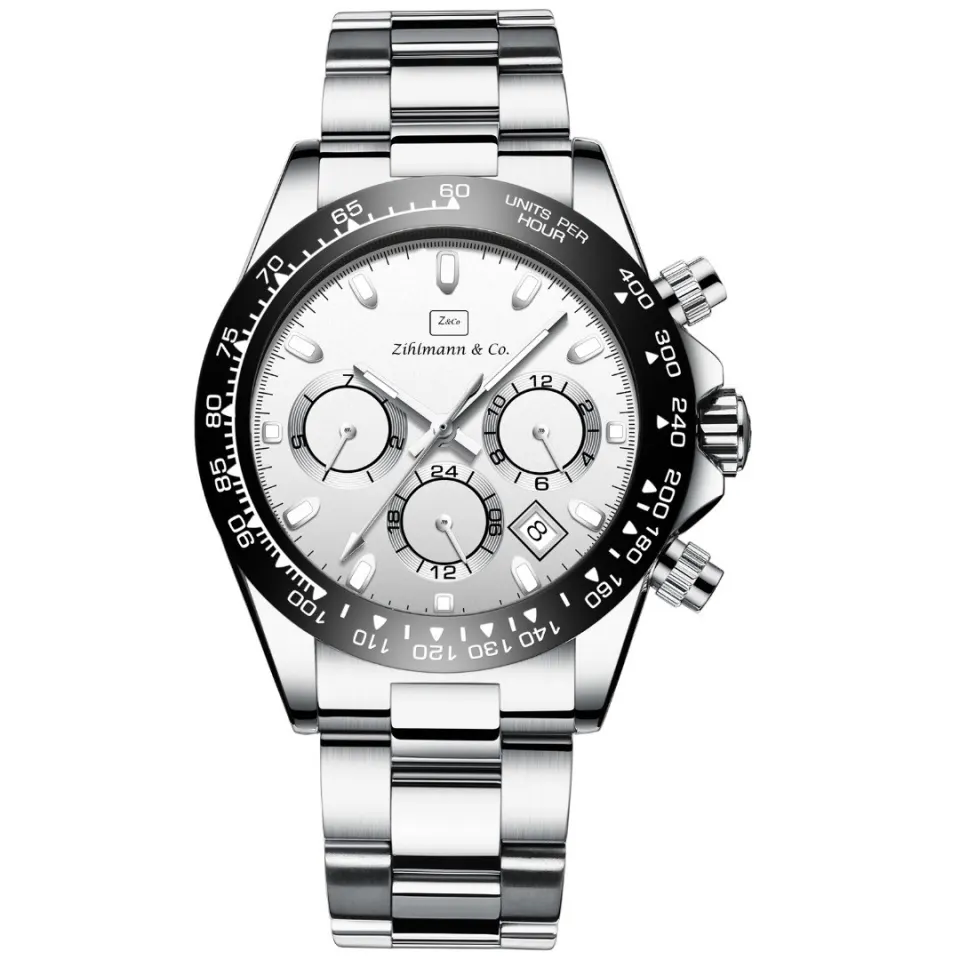 4x MENS ZIHLMANN & CO Z400 CHRONOGRAPH WATCH