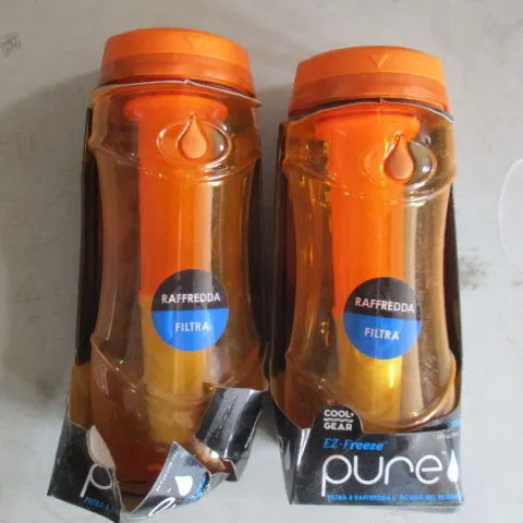 2 water filter bottles as pictured