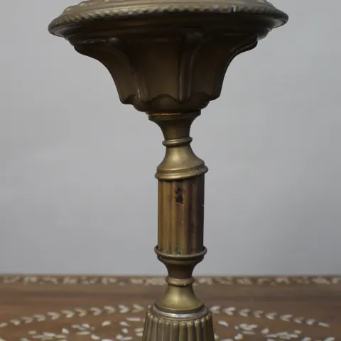 Antique Brass Oil Lamp, c.1900