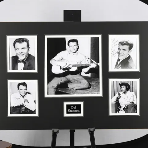Del Shannon Signed Photo Presentation