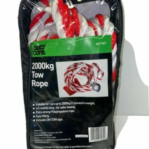 4 x Autocare 2000kg Tow Rope