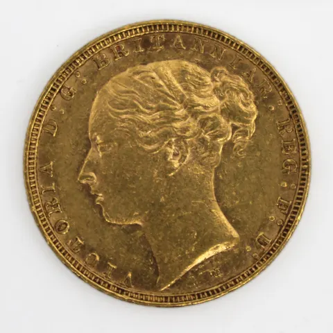 1886 Queen Victoria Gold Sovereign — London Mint