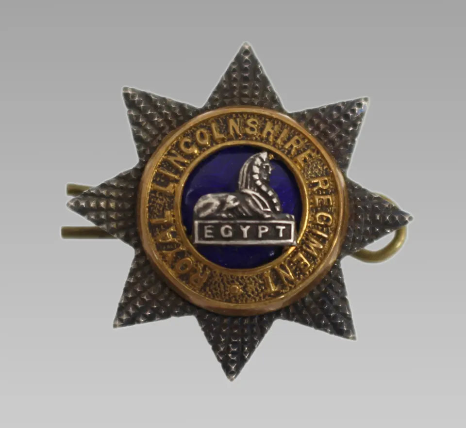 Royal Lincolnshire Regiment Egypt Sweetheart Brooch by J R Gaunt