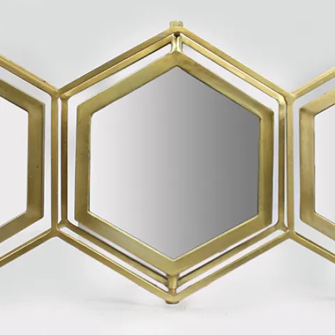 Vintage Triple Wall Mounted Dressing Mirror