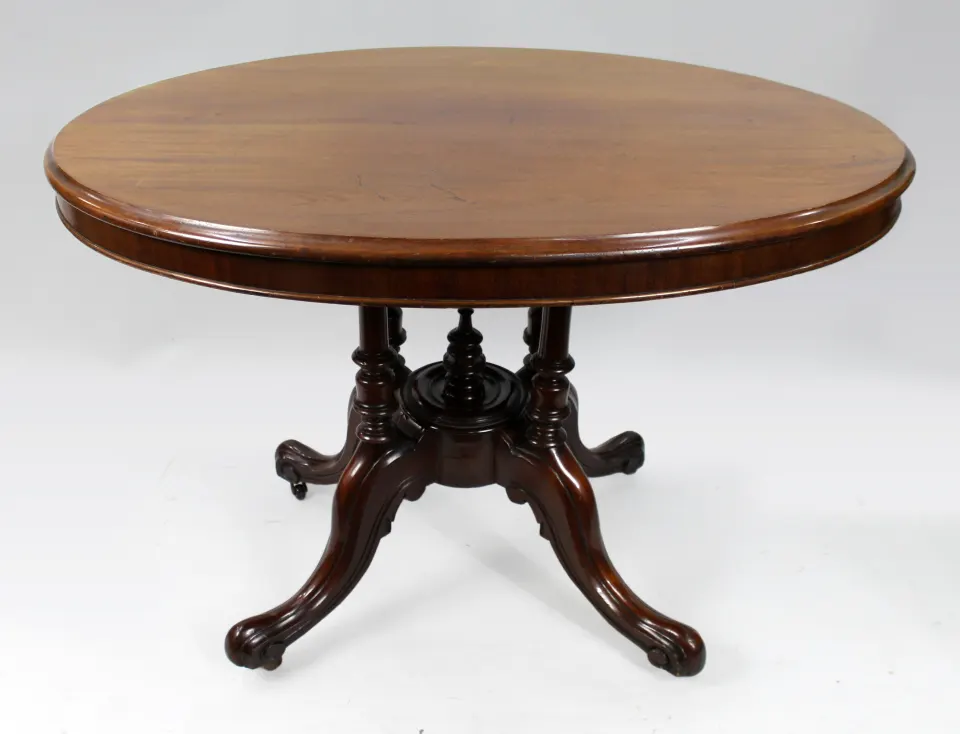 Victorian Mahogany Oval Tilt Top Table
