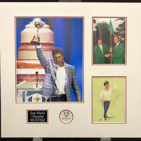 JOSE MARIA OLAZABAL original signed presentation