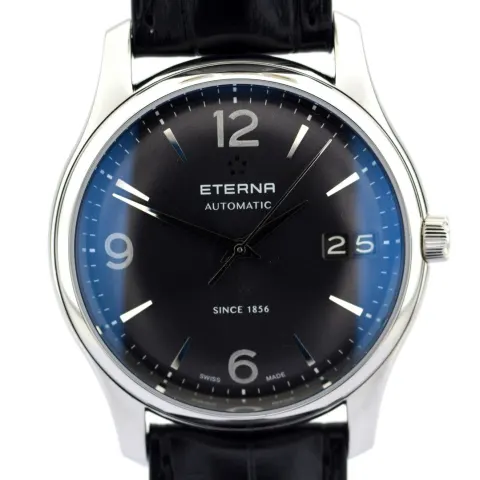 Eterna / Vaughan Automatic Big Date - Gentlemen's Steel Wristwatch