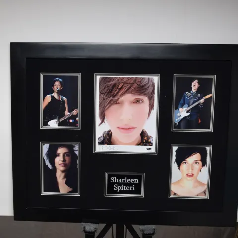 SHARLEEN SPITERI framed original signature presentation