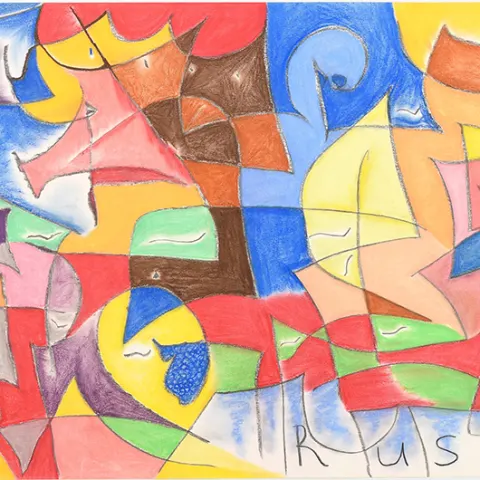 Original Pastel By Kauveh Rusta