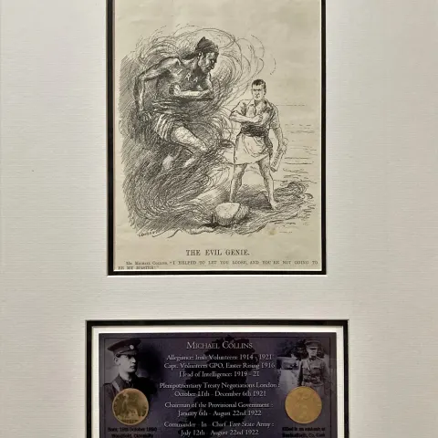 Michael Collins Rare 100th Anniversary Original Mount & Coin Montage