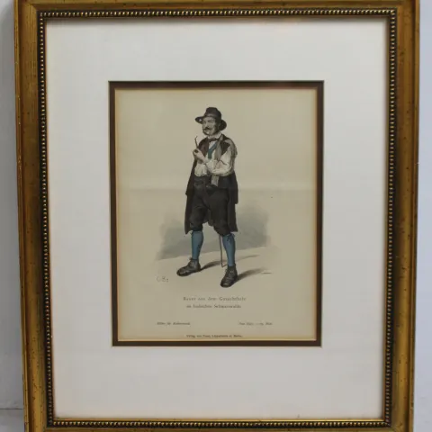 Bauer aus dem Gutachthale Print Set in Frame
