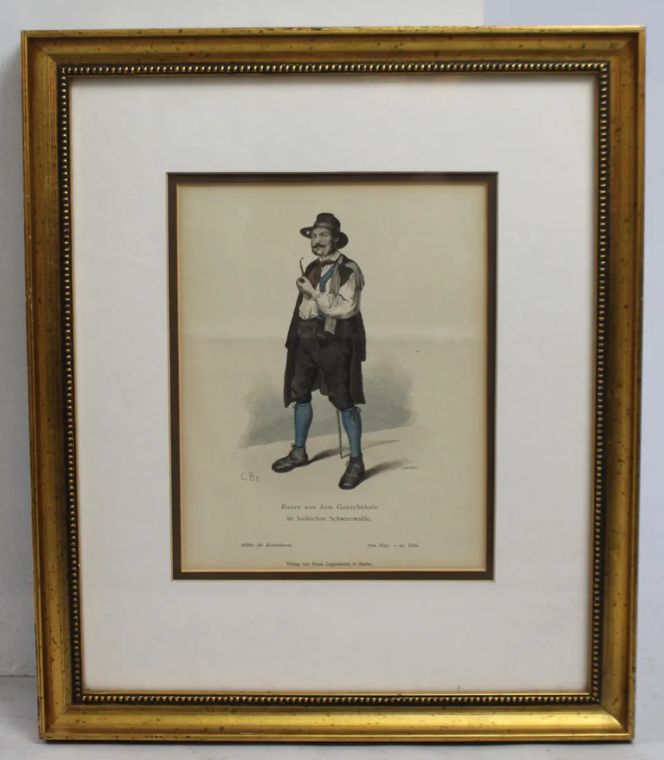 Bauer aus dem Gutachthale Print Set in Frame
