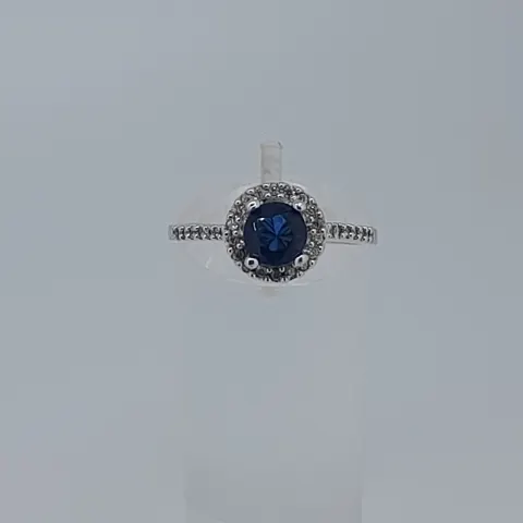 Silver Dress Ring Set With CZ Stones