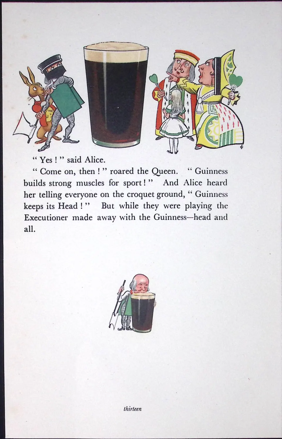 Guinness 92 Years-Old Rare  Illustrated by John Gilroy 1933 The Guinness Alice-10.