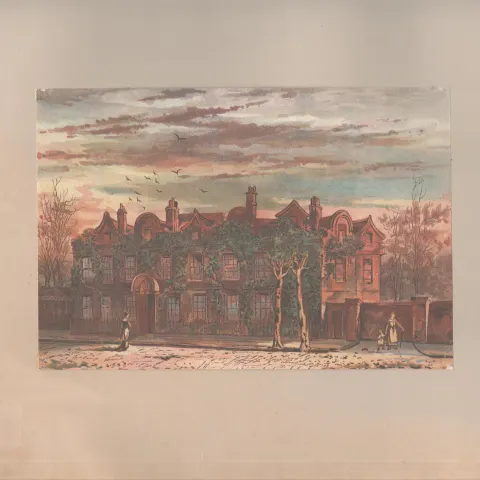 Fairfax House, Putney Antique 1888 Views of London