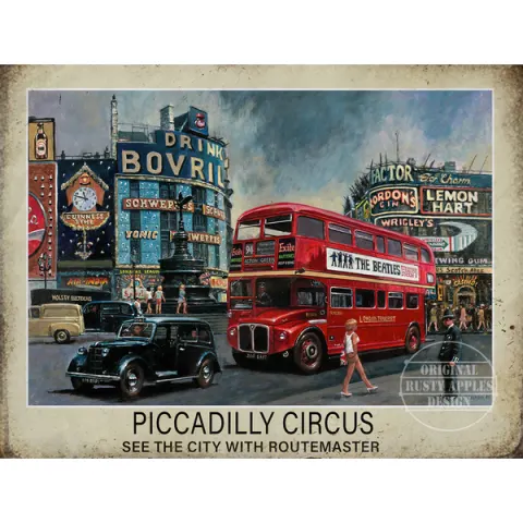 London Piccadilly Circus Metal Wall Art