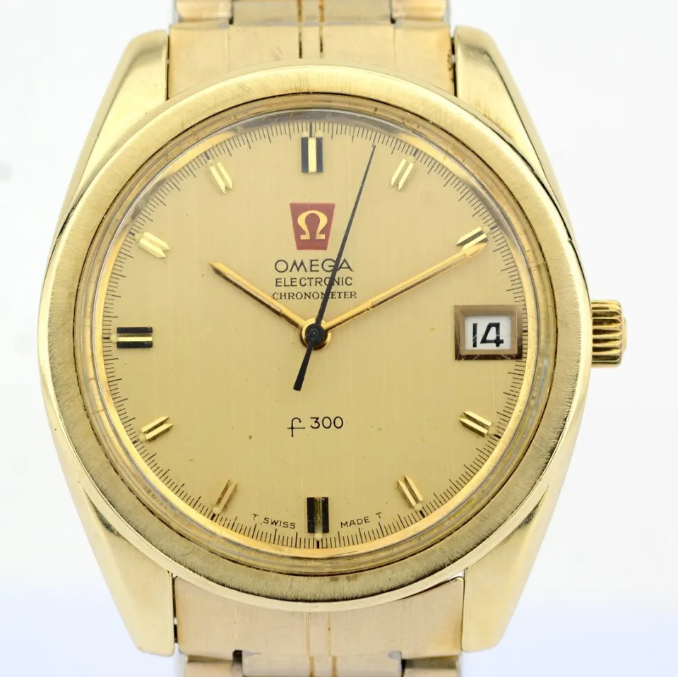 Omega/ Chronometer Electronic f300Hz Date 36mm - Gentlemen's Steel Wristwatch