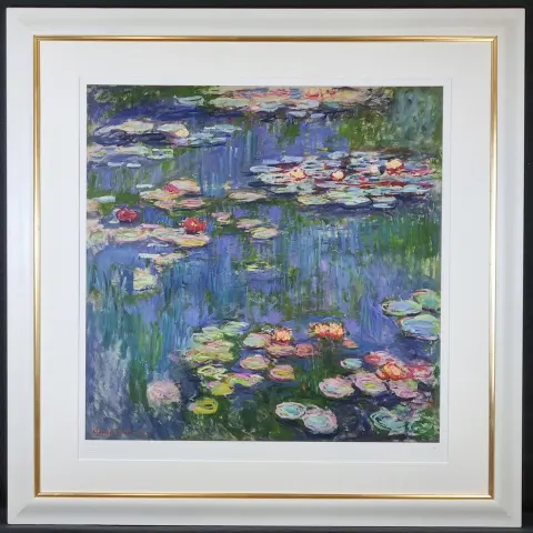 Claude Monet Limited Edition "Water Lilies, 1916" One of Only 95 Published.
