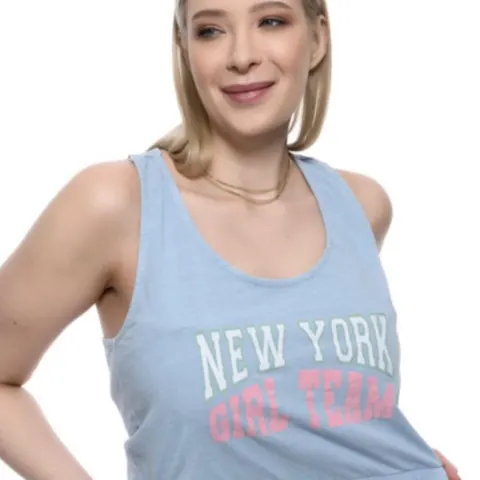 1 New York Pastel Coloured, Scoop Neck Crop Tops Sizes May Vary RRP £16