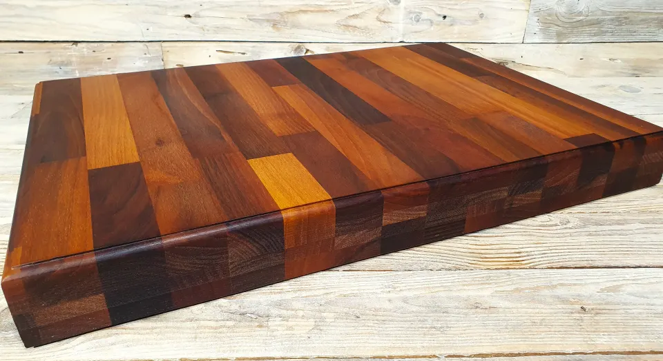 Huge Solid Walnut Heavy Weight Professional Wooden Chopping Board 60cm x 38cm x 6cm Thick Rrp £179