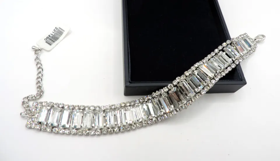 Art Deco Style Crystal Bracelet With New Gift Box