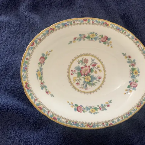 Vintage Coalport Serving Dish, Ming Rose, c1930’s
