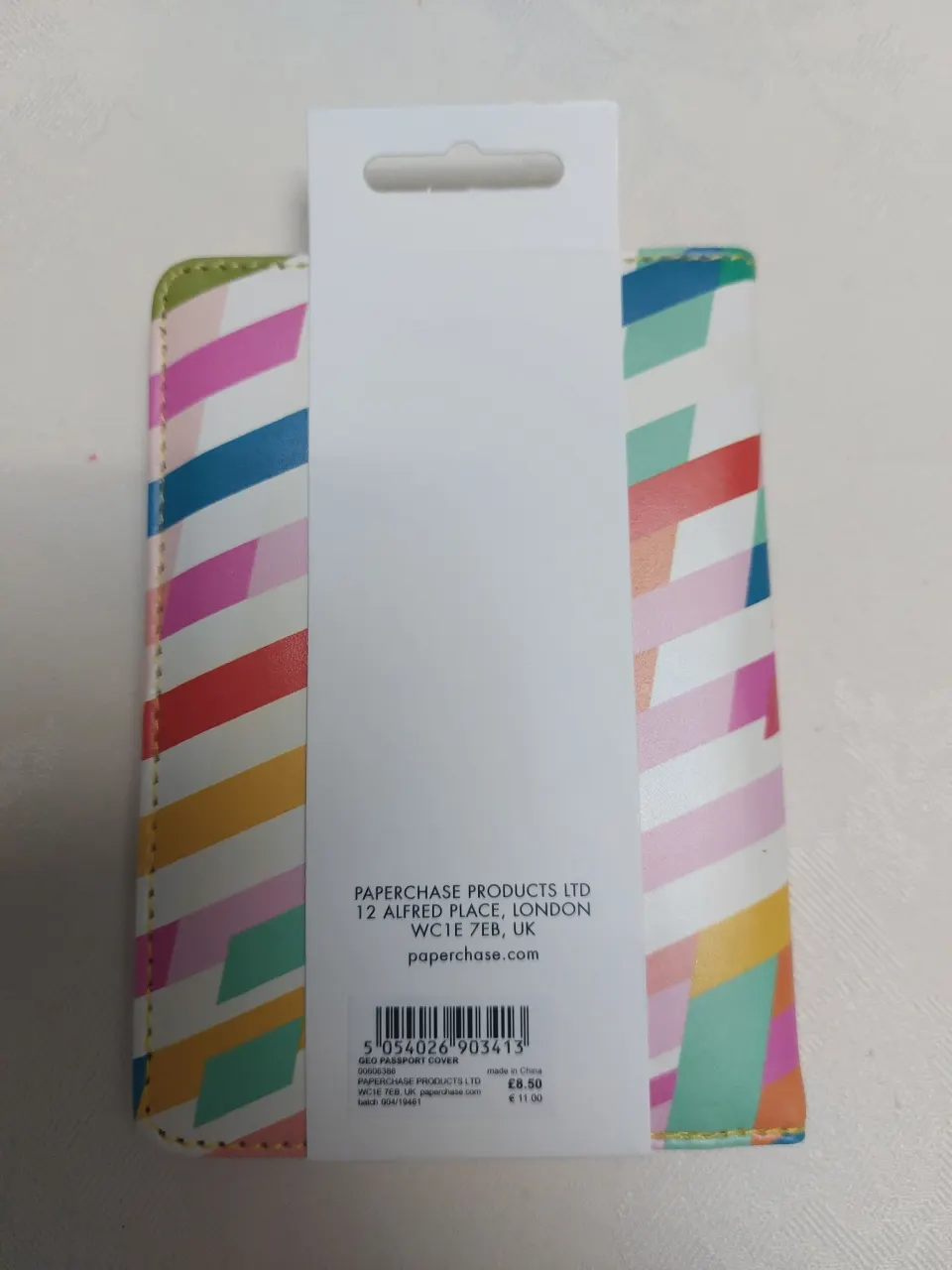 Passport holder x 4 Geo Colourful