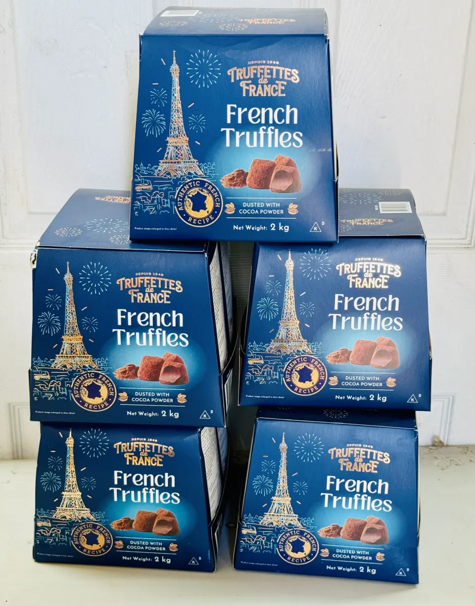 5 x Truffettes Cocoa Dusted Natural Truffles Two 1kg Packs BBE 7/25
