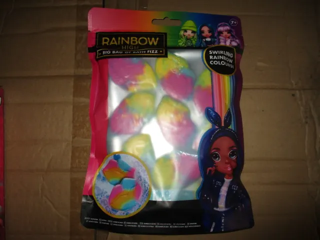 10 Pcs Rainbow High Assorted Bathbomb Set - Super Quality Bath Fizzers