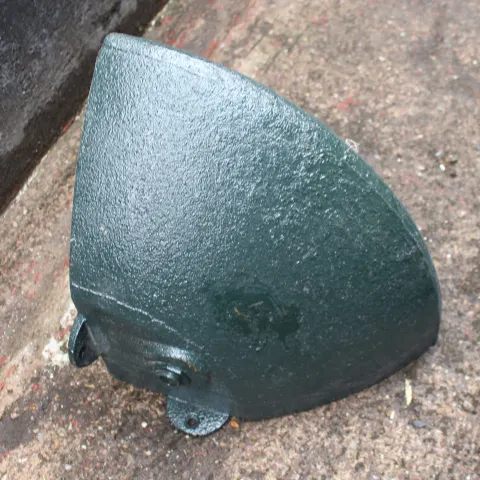 Antique Painted Cast Iron Corner Trough