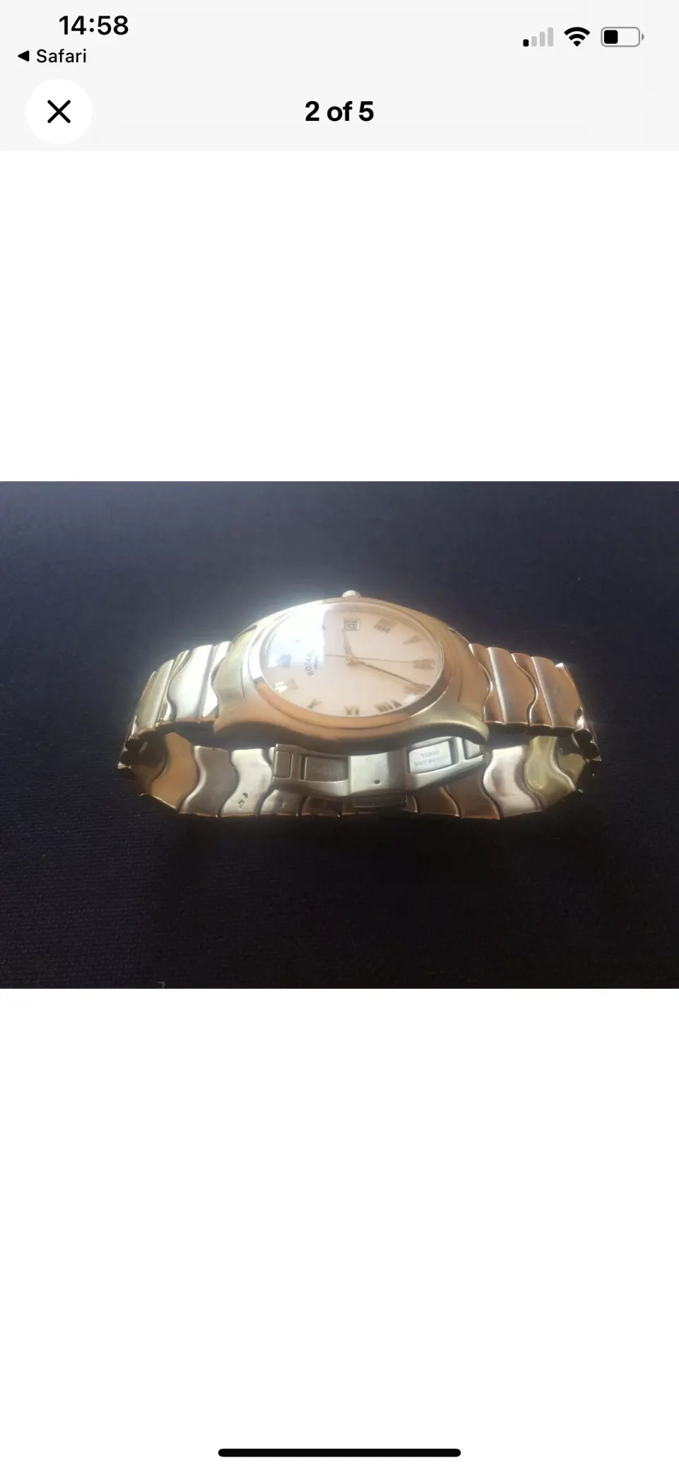 ROTARY Watch Dolphin Standard Waterproof Gold Plated Mens Ladies Unisex