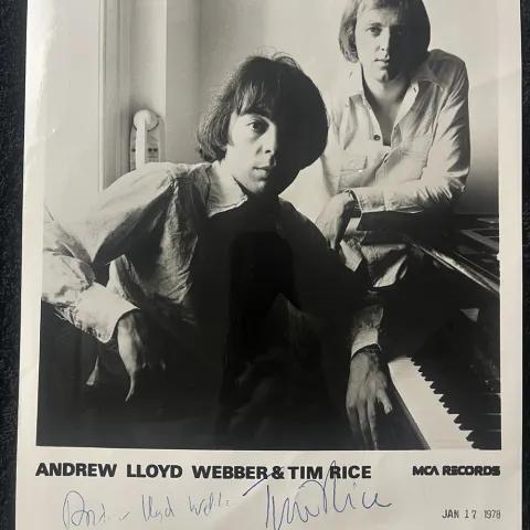 Andrew Lloyd Webber & Tim Rice Signed