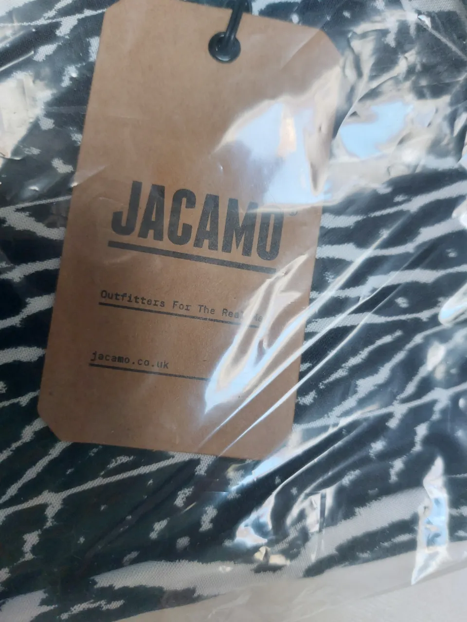 Jacamo Designer shirt black and white RRP £89 size small