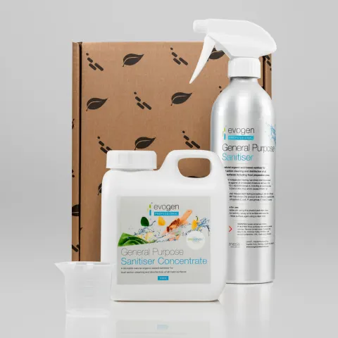 5 x Evogen Professional General Purpose Sanitiser Pack RRP £15.99 ea. OFR
