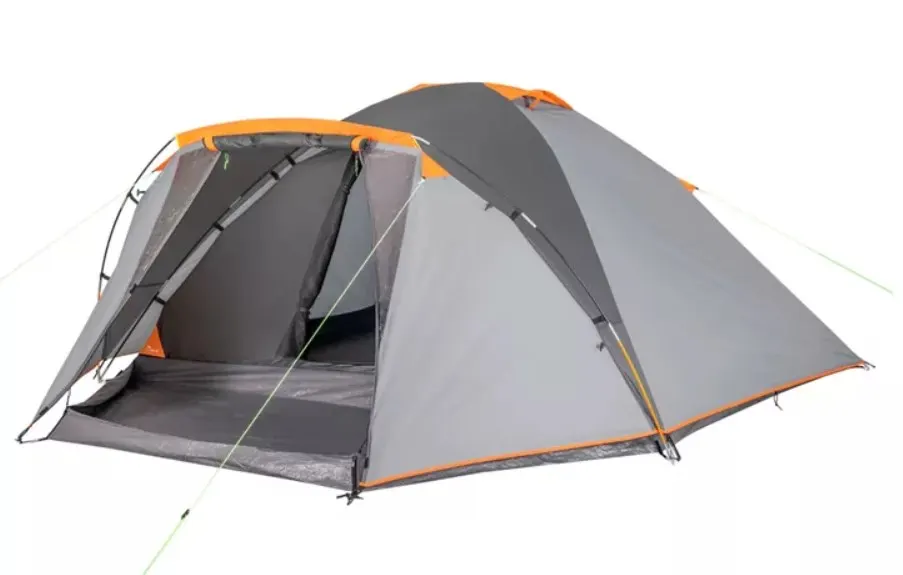(119/7C) Lot RRP £150. 3x Ozark Trail 4 Person Dome Tent Orange / Grey RRP £50 Each. Dimensions: (3