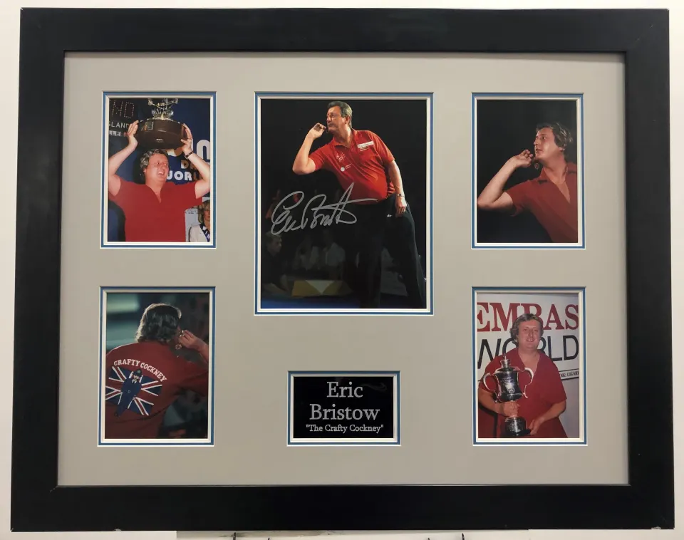 ERIC BRISTOW framed original signature presentation