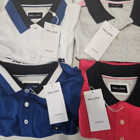 4 x Eden Park Polo Shirts BNWT – Designer Bundle RRP £388 – Ideal Reseller Lot