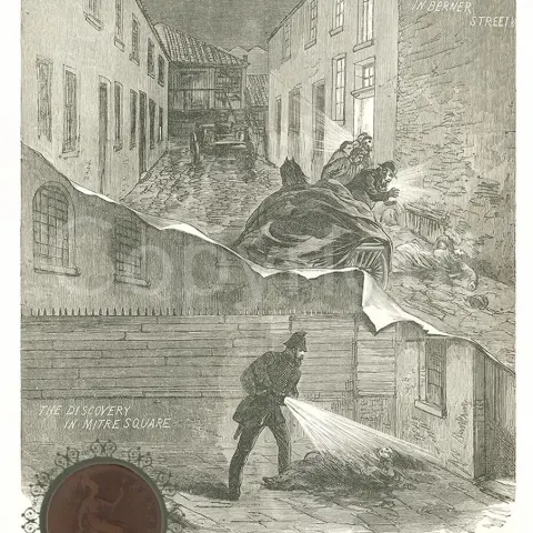 1888 Penny The Year Jack The Ripper The Double Event Murders Metal Art Display