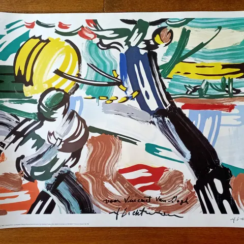 Roy Lichtenstein (Attributed) Poster "Voor Vincent Van Gogh" (#0436)