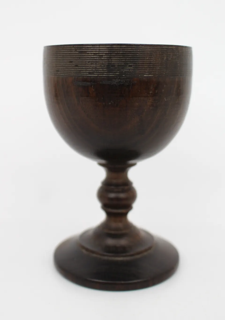 Turned Wooden Goblet, 19th Century