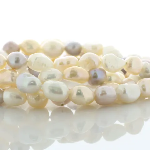 36 Inch Freshwater Baroque Shaped Cultured 8.0 - 8.5mm Pearl Necklace