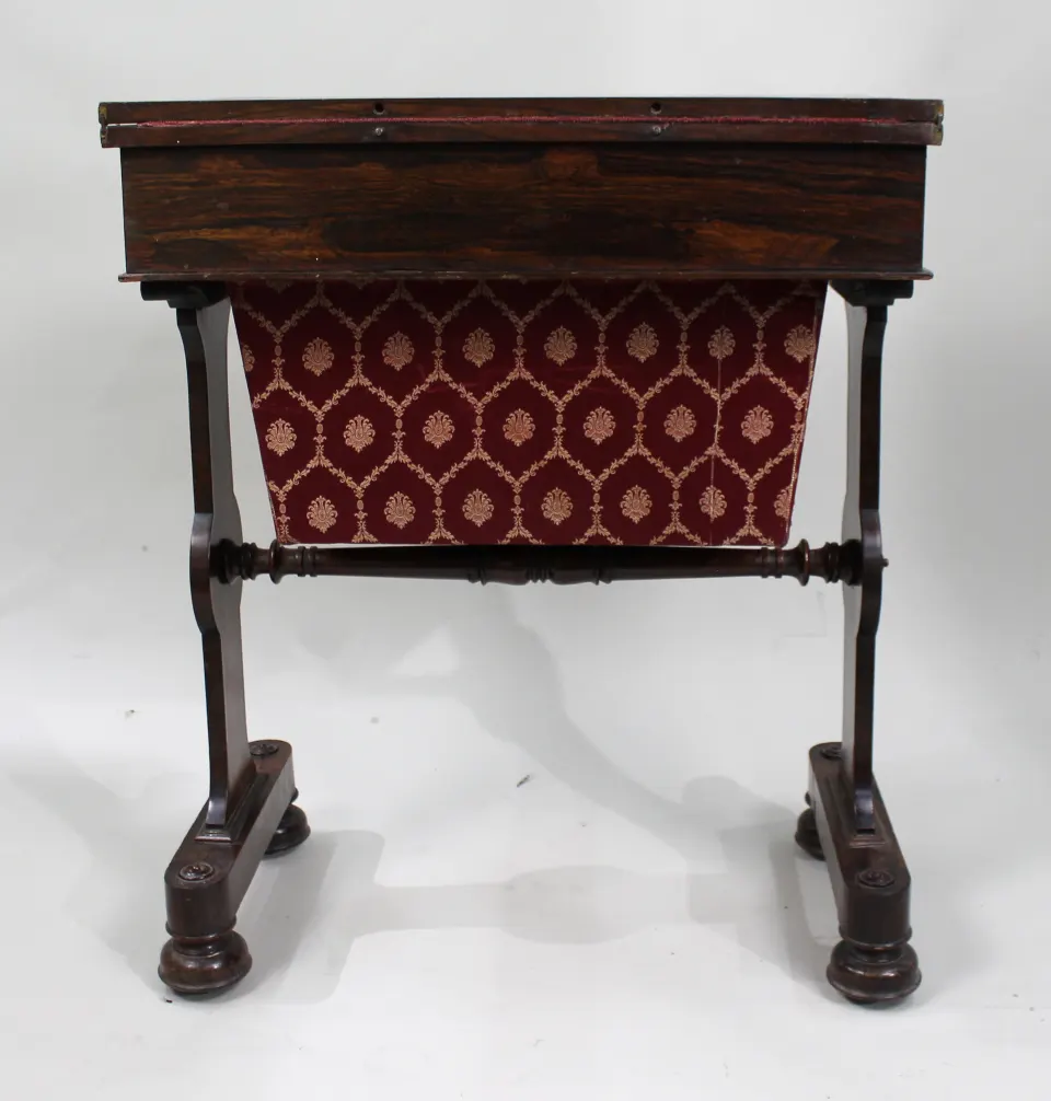 William IV Rosewood Card & Works Table