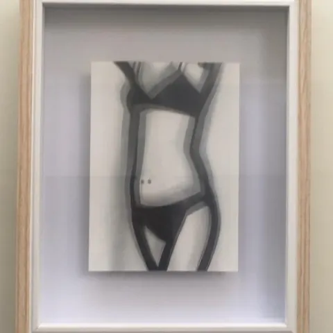 Julian Opie(1958)3D Lenticular Moving Image, in Sepia, Walking, Dancing, Undressing, Smoking, Framed