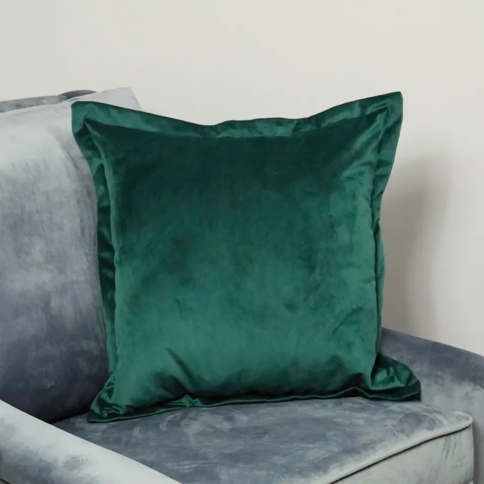 Dark Green Velvet Cushion Cover RRP - £30