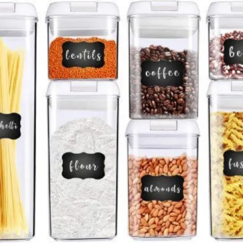 5 x GEORGE OLIVER SET OF 7 PREMIUM VACUM SEAL STORAGE CONTAINERS (RRP £40 Each)