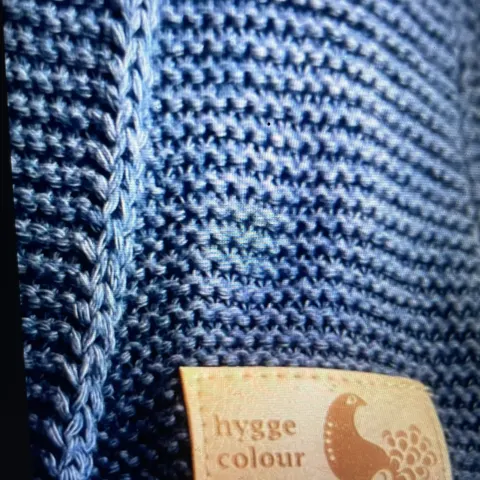 Hygge Colour Baby Blanket 83x124 m Approx. Navy.