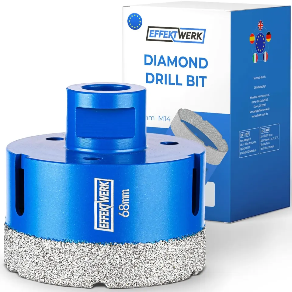 EffektWerk (68mm) Diamond Core Drill Bit with M14 Shank L5RC