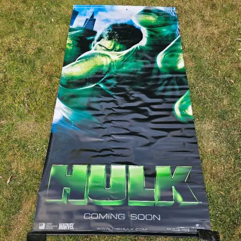 The Hulk Marvel Original UK Cinema Banner Vinyl