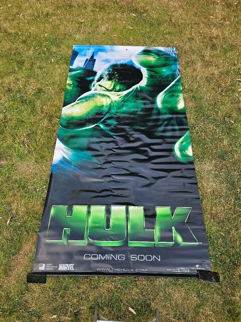 The Hulk Marvel Original UK Cinema Banner Vinyl