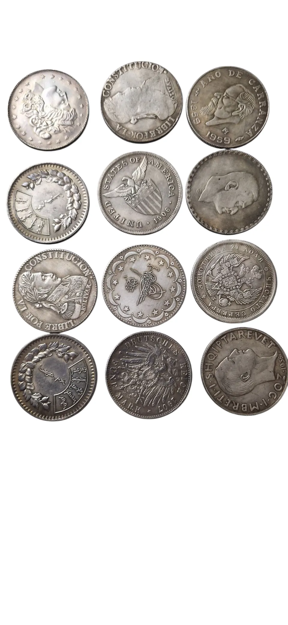A Group of Old Coins Replica